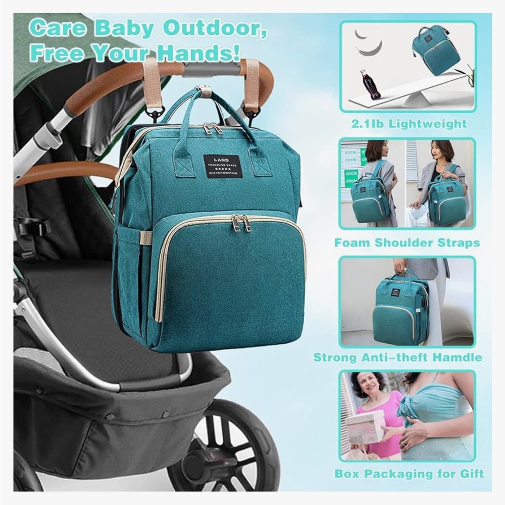 Diaper Bag with Changing Station Backpack